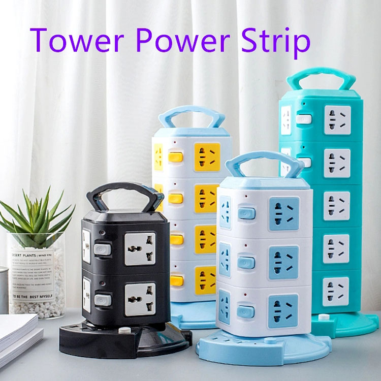 Electric Surge Protector Vertical Power Socket